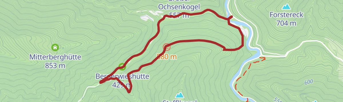 Route map: Im Tal des Holzes